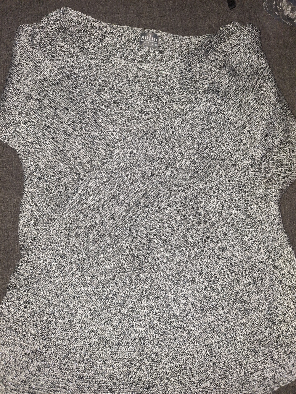 Soho Marled Gray Crewneck Sweater